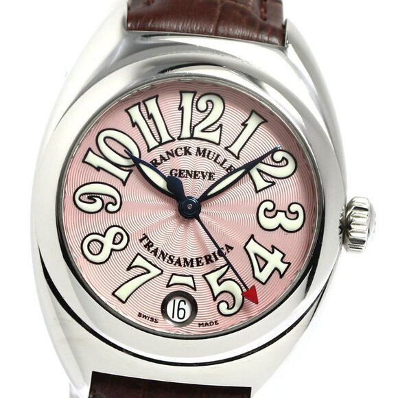 FRANCK MULLER Trans America 2000L Date pink Dial Auto quartz Ladies Watch_767198 - Picture 1 of 6